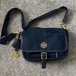 ❌SOLD❌ Tory Burch Blue Nylon Crossbody Bag